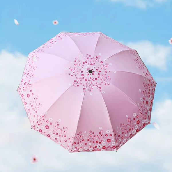 【10 Bone】Enhanced vinyl sunscreen love flower pink