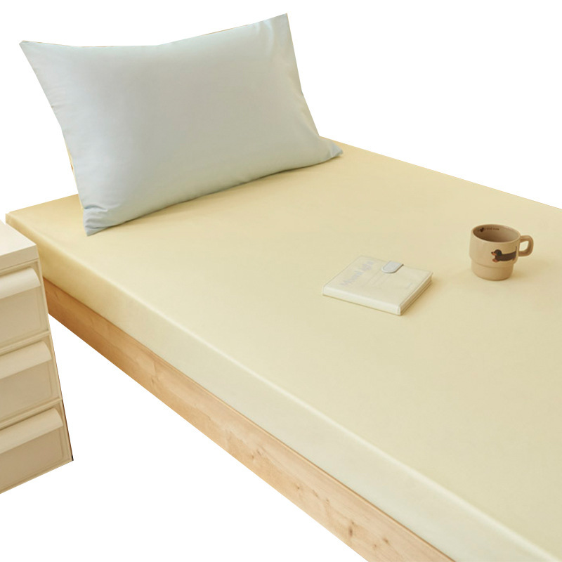 Sombrilla de cama de algodón de una sola pieza para dormitorio universitario 90x190 funda protectora de colchón de dormitorio individual funda de sábana de algodón