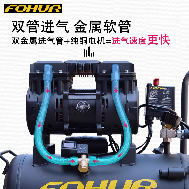 j8气磅空压机无油机器打气泵静音22空气压缩机0v汽泵气泵小g3