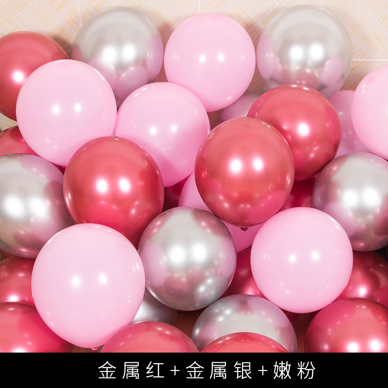 宝石の赤い金色の風船は結婚の誕生日のパーティーの開業周年の祝典のシーンの雰囲気の配置の用品を飾ります。|undefined