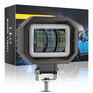 Dxz Car Led Car Light Square 30W Work Light with Drl Driving Light Modified Motorcycle Headlight Inspection Light