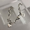 Retro brand bracelet, universal jewelry hip-hop style, Korean style, silver 925 sample, simple and elegant design