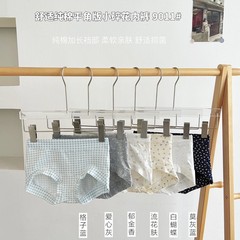 2025碎花纯棉内裤女微收腹包臀中腰10A抑菌裆女士平角裤厂家直销