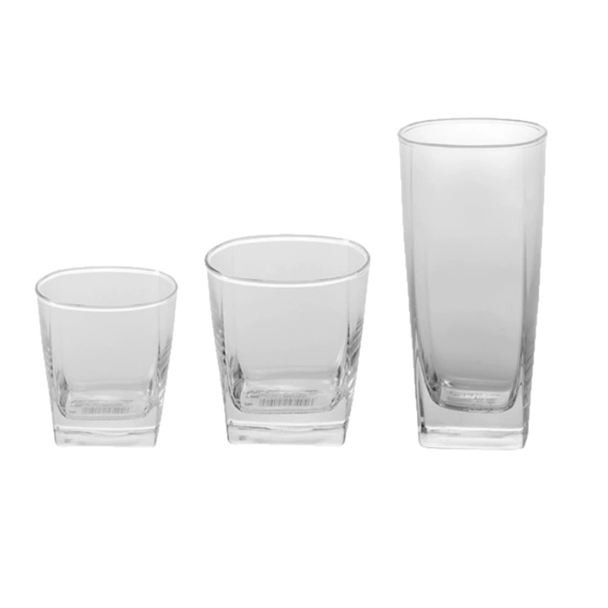 Taza de vidrio cuadrada resistente al calor taza de té taza de whisky taza de cerveza taza de jugo taza de bebida logotipo al por mayor