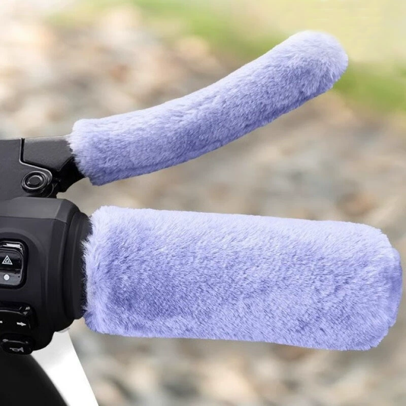 Зимний электрический автомобиль ручной ручки новый плюшевый противоскользящий теплый чехол трехколесный автомобиль универсальность противоскользящий чехол