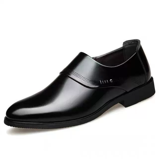Весенняя мужская деловая кожаная обувь, Мужская Свадебная повседневная обувь, увеличивающая внутреннюю высоту, Корейская кожаная официальная одежда, дышащая мужская обувь для жениха