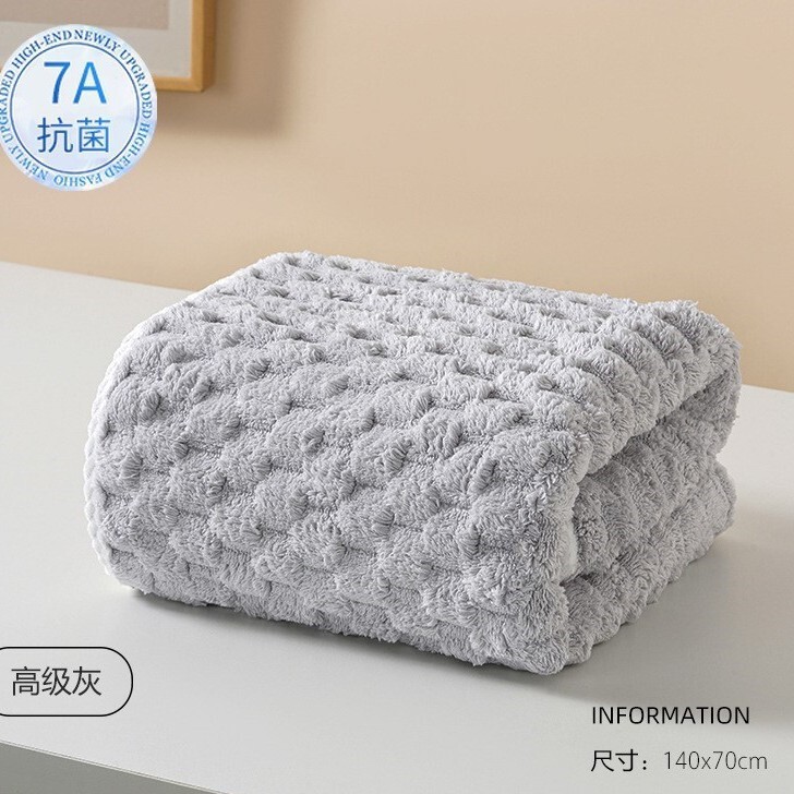 毛巾抽真空跨境代发珊瑚绒云朵绒柔软加厚吸水浴巾居家日用不掉毛|undefined