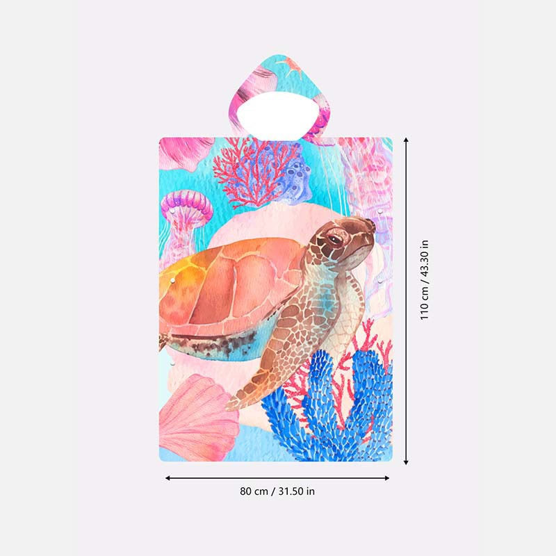 Microfibra transfronteriza encapuchada playa cambio de ropa de color contrastante capas de secado rápido capas capas capas de impresión de playa bata de baño