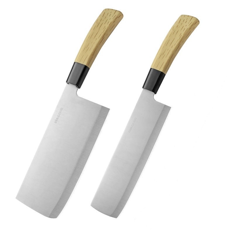 Yangjiang Knife Kitchen hogar cuchillo de acero inoxidable mango de plátano 14 juegos de cuchillos multipropósito fábrica al por mayor