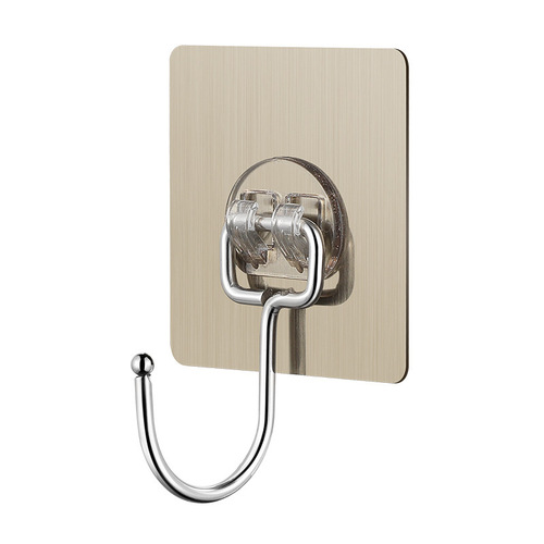 Extra large hook strong hook adhesive nail-free door back clothes hook bathroom kitchen toilet wall wall adhesive hook