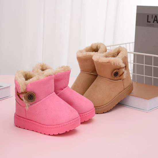 Children’s winter ankle boots, warm non‑slip ski shoes, sizes 20–31, 5 colors