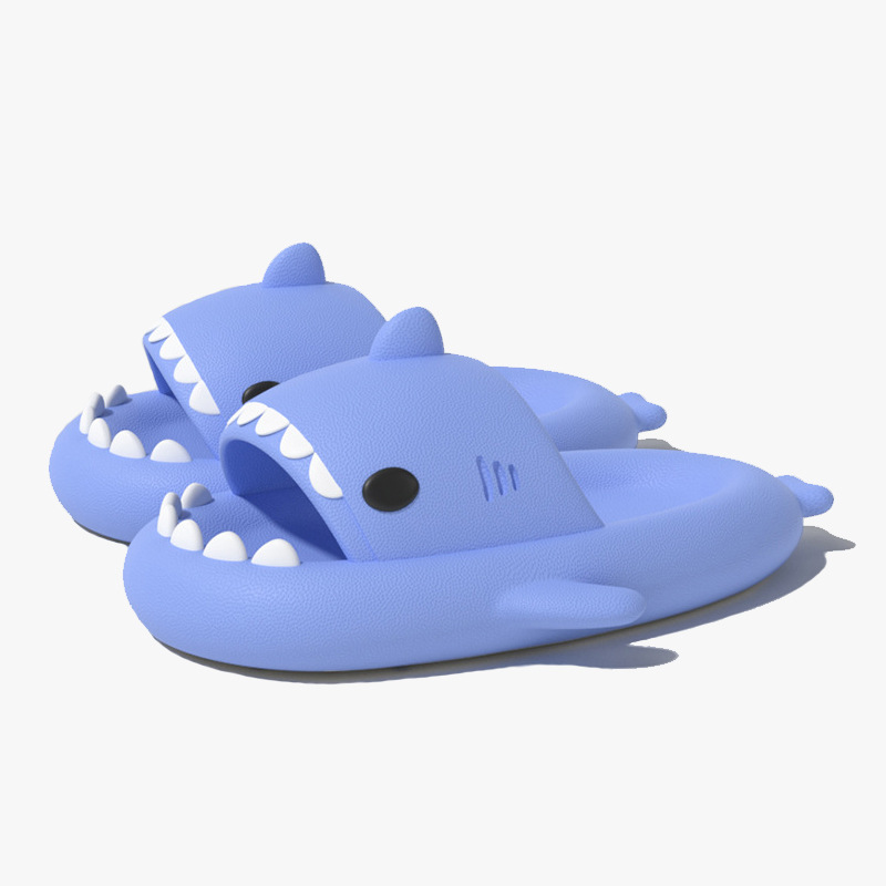 Sandalias para niños de tiburón transfronterizo sandalias niños 2023 de verano nuevos niños EVA Luz de mierda sensación casa zapatillas niñas