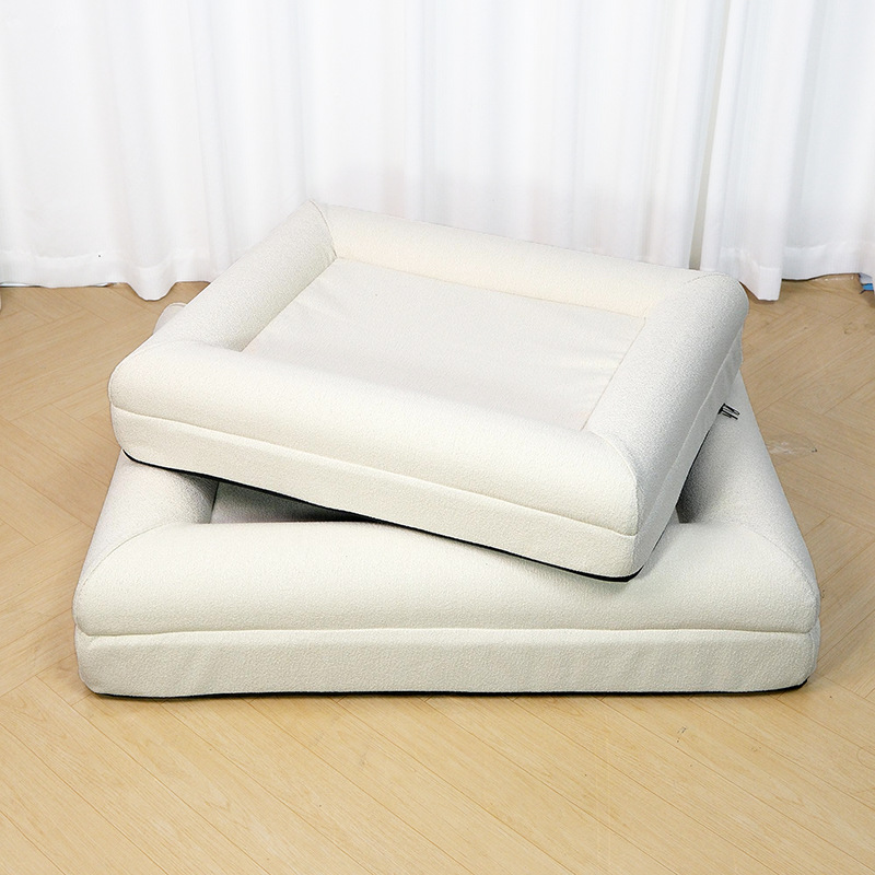 Sofá cama para mascotas transfronterizas, cama para mascotas, cama para perros humanos, cama rectangular, cama rectangular