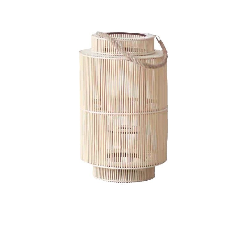 Lámpara de viento artesanal nórdica candelabro hotel de alojamiento flexible candelabro decoración japonesa villa retro lámpara de viento patio