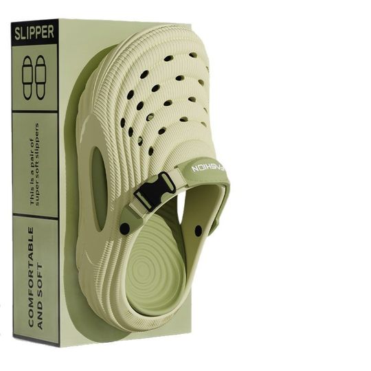 Hole shoes men's summer outdoor wear sports excrement feeling non-slip non-smelly feet fashion all-match thick-soled height-increasing sandals