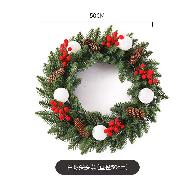 Navidad guirnalda 30/40/50/60cm árbol de Navidad Festival decoración regalo creativo decoración colgante diseño de la escena de la decoración