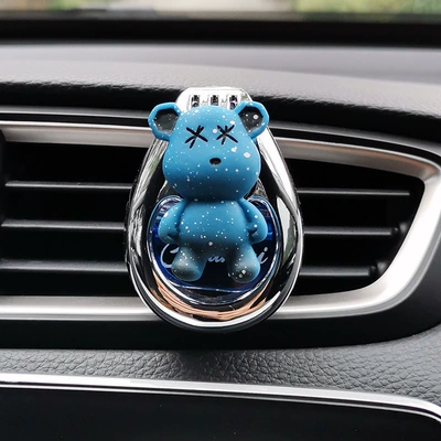 Conditioning Air Outlet Decoration Car | Car Perfume Aromatherapy - ocean-flavor-blue-violent-bear