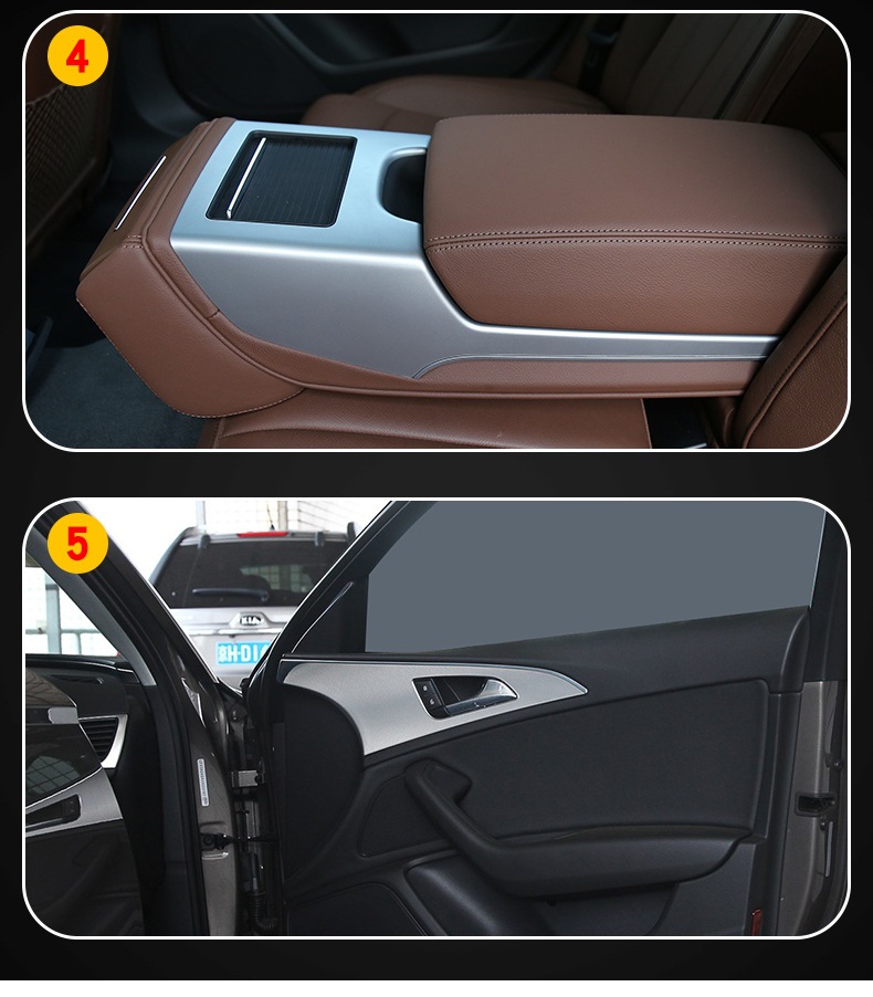 12-18 Audi A6L Special Screen Central Control Body Interior Car Modification Transparent Car Cover Tpu Protective Film