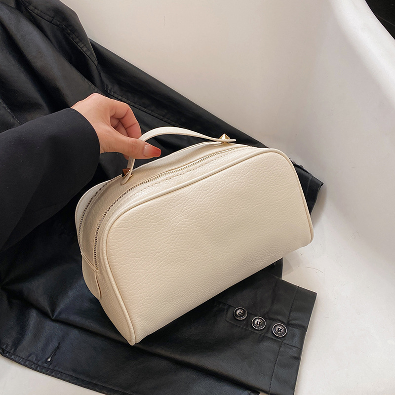 Geantă de machiaj din piele PU pentru femei 2023, nouă geantă de spălat și depozitare pentru produse de îngrijire a pielii, impermeabilă, de mare capacitate, portabilă, pentru călătorii, 2023_voghion.com