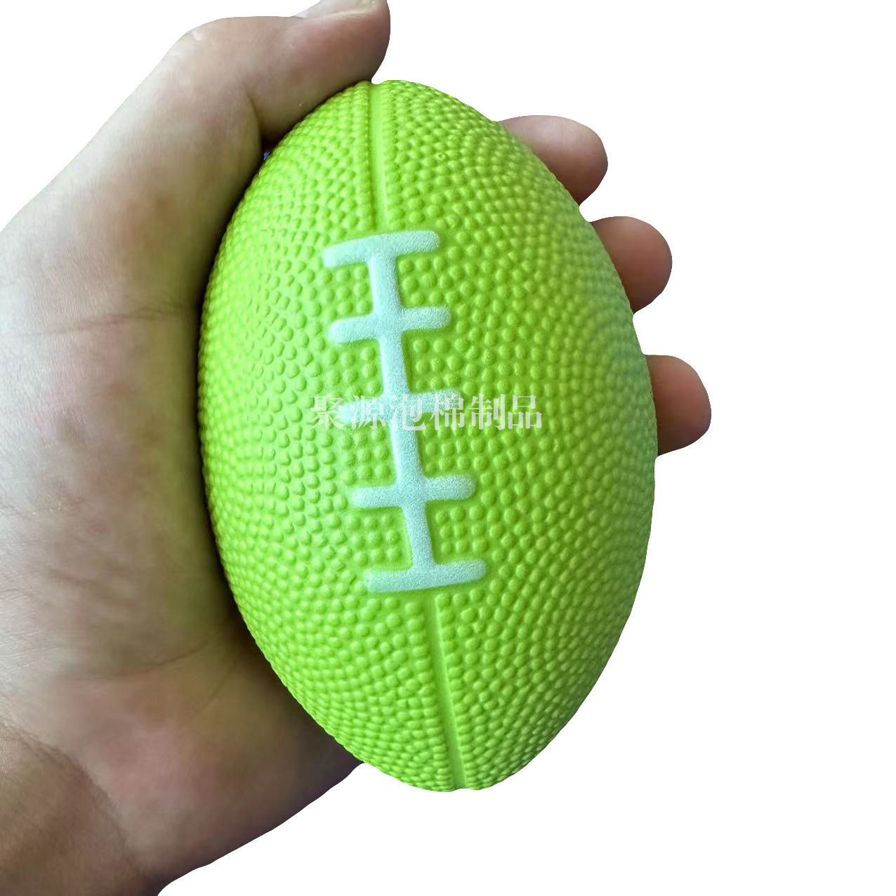 Pelota de rugby de espuma sólida de PU, juguete antiestrés de espuma suave para ejercitar los dedos de personas mayores y descompresión