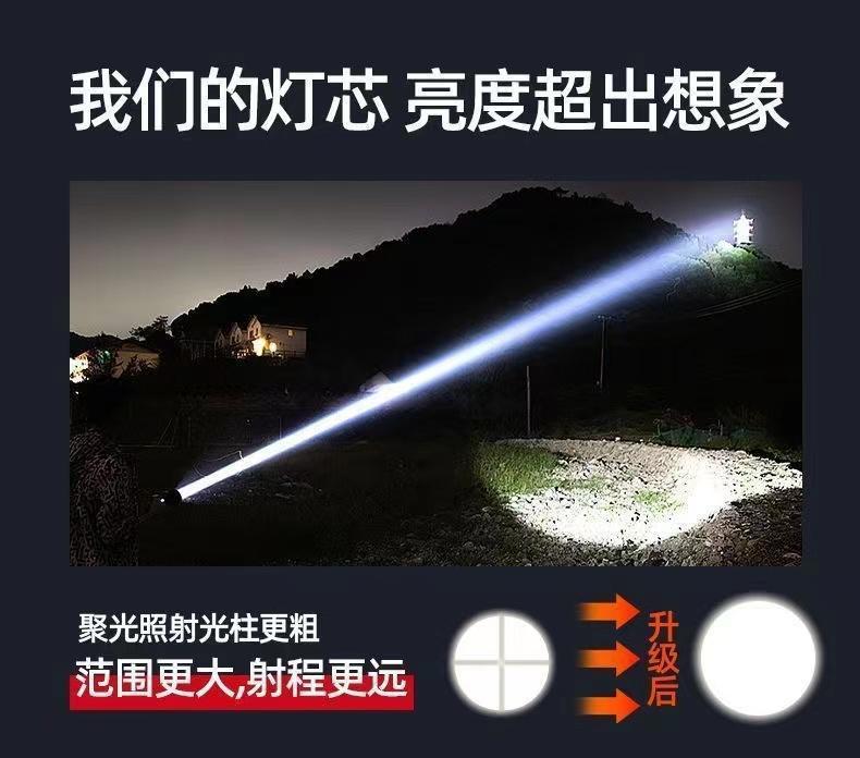 High-Brightness, Ultra-Bright Flashlight, Strong Light, Rechargeable, Outdoor Laser, Household, Mini, Portable, Durable, Multi-Functional, Long-Lasting