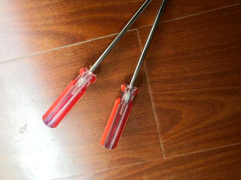 6m destornillador cruz 6 * 150 transformador de cuchillo 4 6 8 pulgadas pequeño destornillador de mango transparente de cristal 3 * 75 pequeño