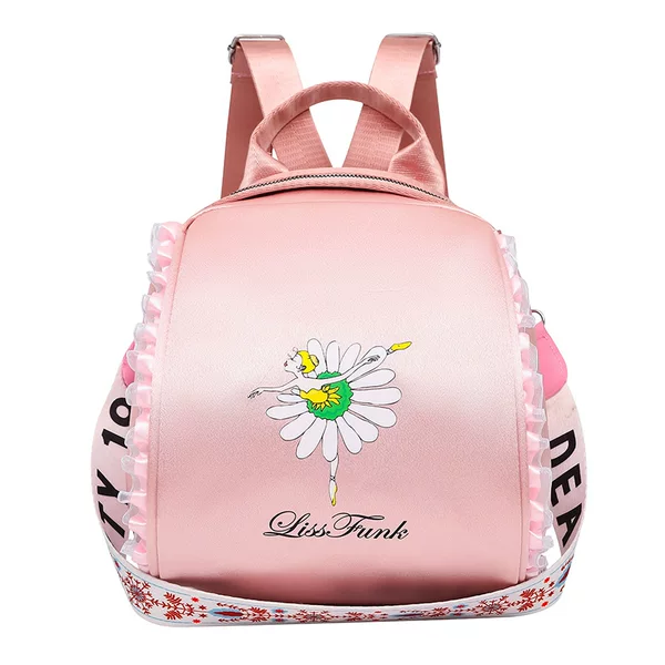 Cross-border Shoulder Dance Bag Single Shoulder Latin Dance Bag Pink Lace Ballet Bag Daisy Dance Bag
