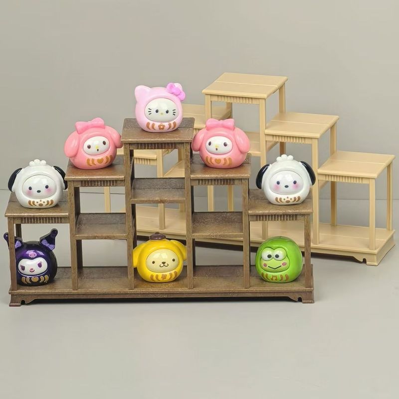 ミニチュアミニ多層ボーグディスプレイラックデスク装飾品収納ラックままごとドールハウスアクセサリー小さなモデル|undefined
