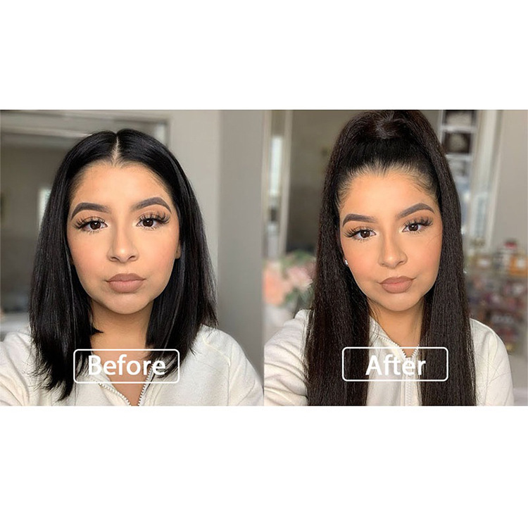 Synthetic hair drawstring ponytail fluffy explosive head corn whisker hair extensions Ponytail_voghion.com