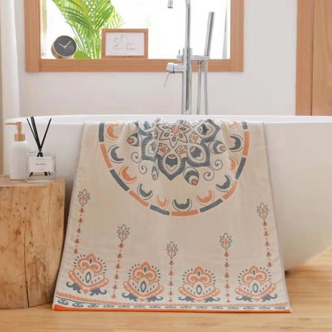 New multi-layer gauze cotton bath towel soft and comfortable beach towel ethnic wind Sun God skin-friendly absorbent wholesale New multi-layer gauze cotton bath towel soft and comfortable beach towel ethnic wind Sun God skin-friendly absorbent wholesale