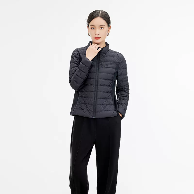 90白鹅绒轻薄羽绒服女2024秋冬新款时尚保暖内搭设计感百搭外套