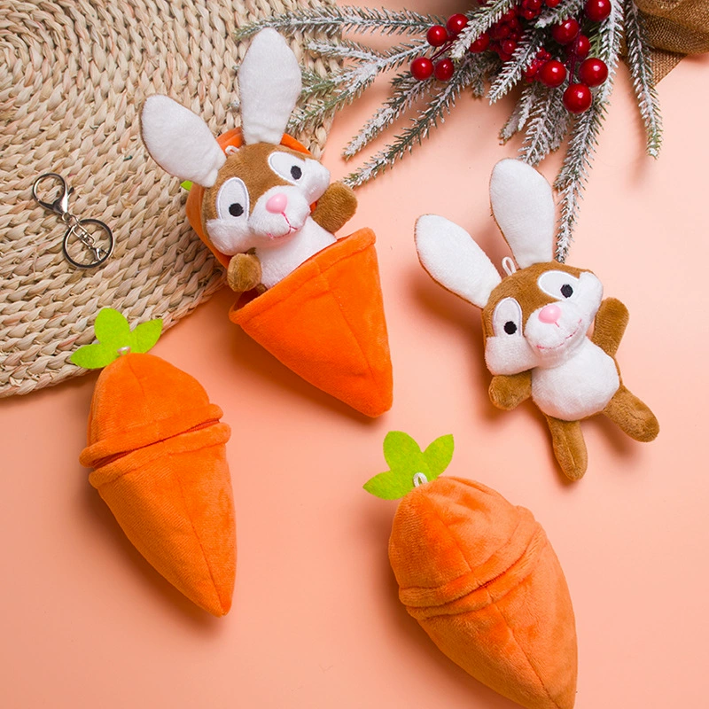 Мягкая игрушка морковный кролик кукла милая кукла детская кукла подарок для девочек сумка брелок подвеска