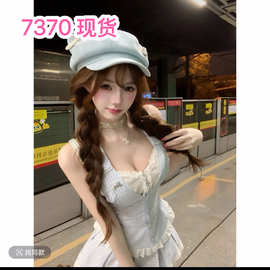 瑞茜·威瑟斯 蓝调泡泡 春夏甜美风中式服装上衣半裙 R66605-1H