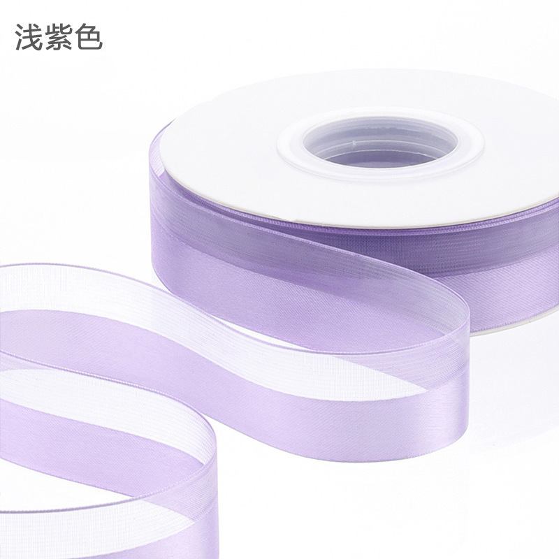 Huaxi medio satén medio satén de seda cinta floral empaque diy regalo cinta floral material de envoltura floral