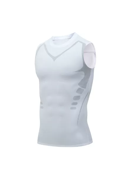Summer Quick-Drying Ice Silk Running Vest Men's Sleeveless Breathable Fitness Training Sports T-Shirt Marathon Basketball Style