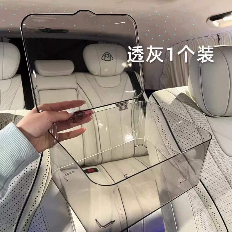 翻盖式桌面收纳盒透明亚克力防尘整理盒卧室宿舍办公室带盖收纳筐|undefined