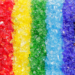 Colored diamond surface glass sand diy material candlestick glass beads glass sand aquarium fish tank jewelry bottom sand bottom sand