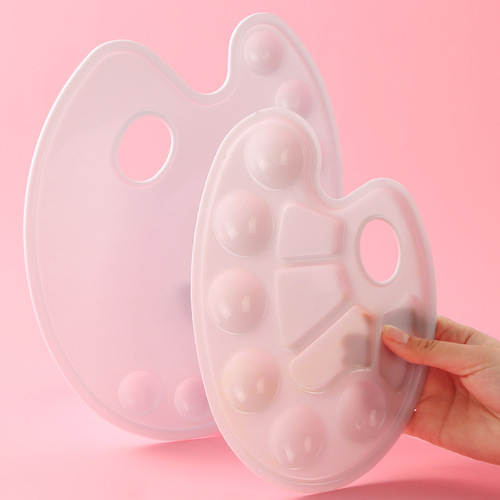 Large 6-hole children's color palette, made of high-quality plastic, easy and lightweight color mixing plate, guaranteed quality art supplies