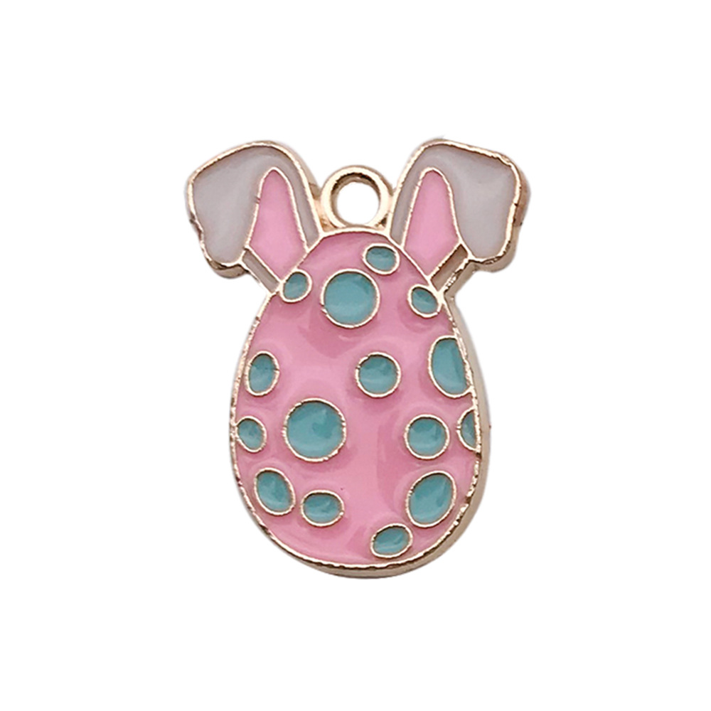 Conejo de huevo de Pascua transfronterizo Acción de gracias hoja de arce calabaza accesorios de bricolaje creativo llavero colgante pequeño