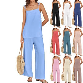 时尚休闲套装;女式T恤;休闲裤