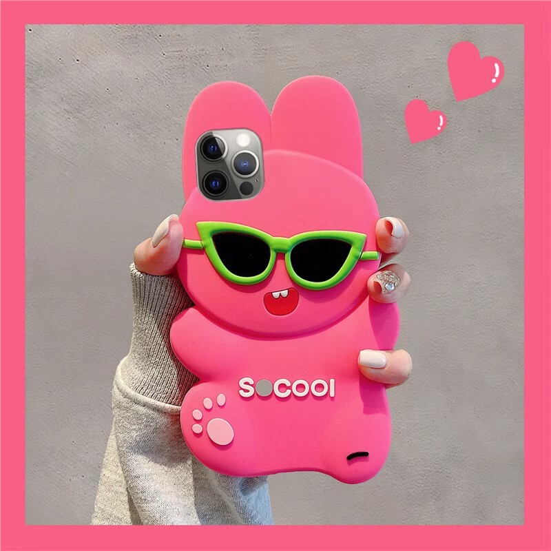 Phone Case Sunglasses Rabbit Ins Suitable for Huawei Pura70/K70/X50 Honor Shell Trendy Cute Pet Phone Case Sunglasses Rabbit Ins Suitable for Huawei Pura70/K70/X50 Honor Shell Trendy Cute Pet