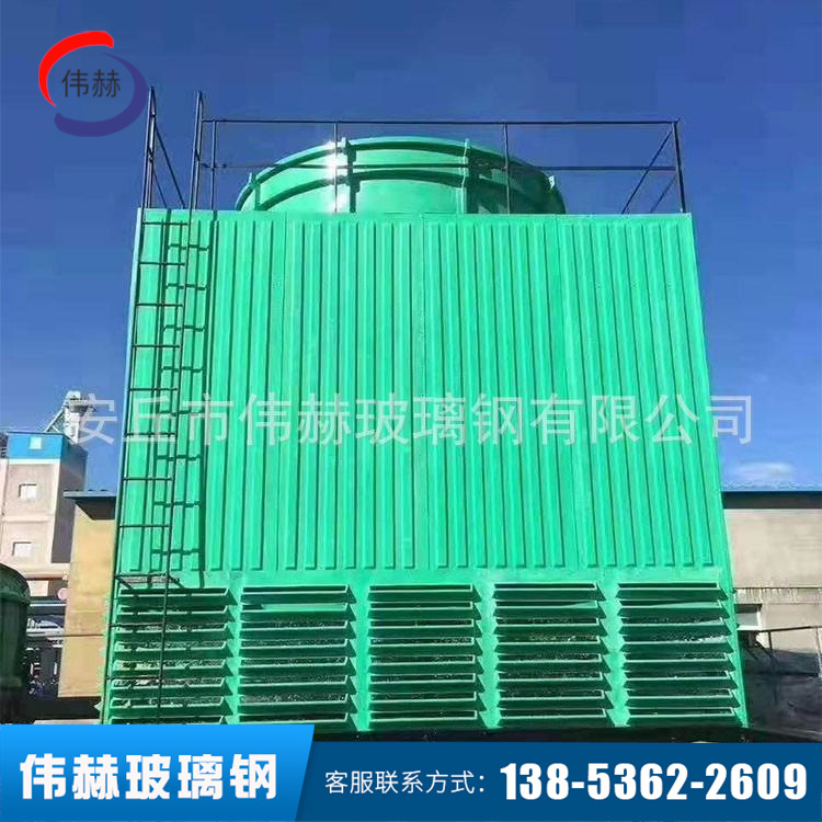 玻璃钢方形冷却塔 玻璃钢横流式冷却塔 玻璃钢工业型冷却塔