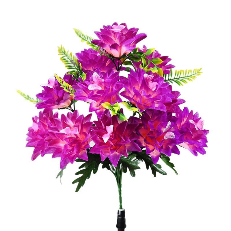 Nuevo ramo de flores falsas 12 mariposa piña flor artesanía floral decoración cama de flores adornos de suelo flores simuladas image 6