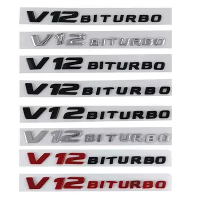 Mercedes-Benz V8BITURBO side emblems, Car logo