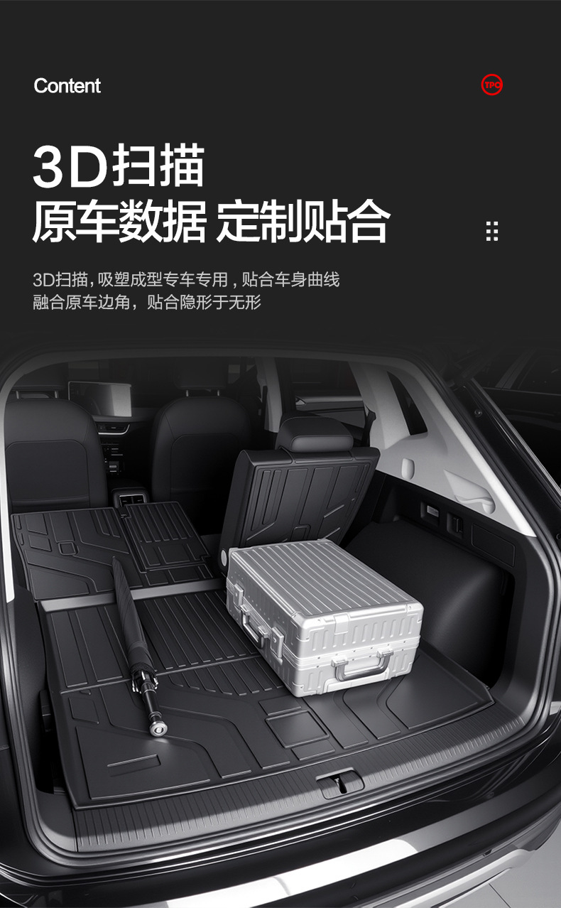 Suitable for Faw-Volkswagen Tanyue Trunk Mat, Interior Decoration, Automotive Supplies, 2026 Model X Waterproof Trunk Mat
