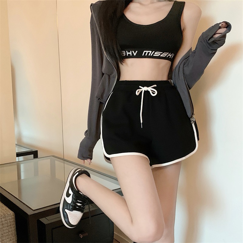 Summer Loose Commuter Sports Shorts for Women Versatile Casual Three-Point Pants Solid Color Thin Casual Pants Women's Trendy Pants