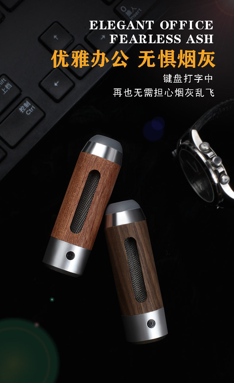 商品详情图_懒人烟嘴车载烟灰缸打火机不掉烟灰神器烟套高颜值点