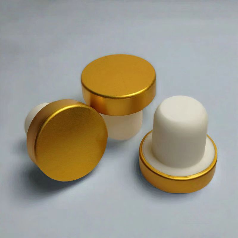 工場直販 T型高分子アルミキャップ 19.2mm 食品グレード 赤ワイン栓 アロマセラミックガラス密封ボトル栓|undefined