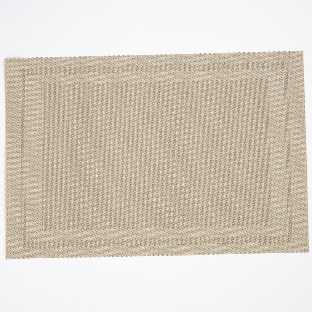 Teslin doble-Marco PVC placemat hotel de estilo Chino compartimiento estera de mesa estera taza de té estera para barra de bar engrosada mantel a rayas