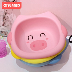 メーカーの卸売りは赤ちゃんの洗面器の赤ちゃんの家庭用の洗面器の子供の漫画の大きいサイズの洗面器を厚くします。